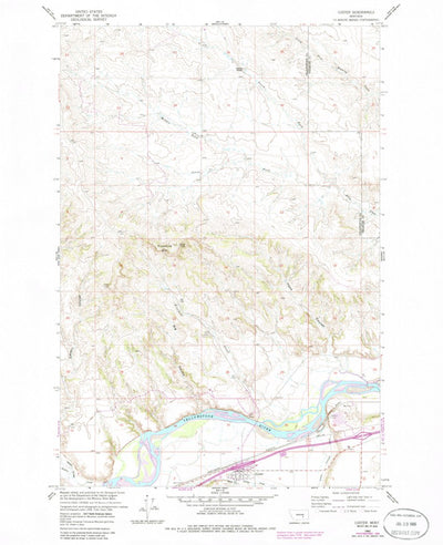 United States Geological Survey Custer, MT (1960, 24000-Scale) digital map