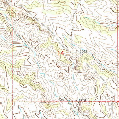 United States Geological Survey Custer, MT (1960, 24000-Scale) digital map