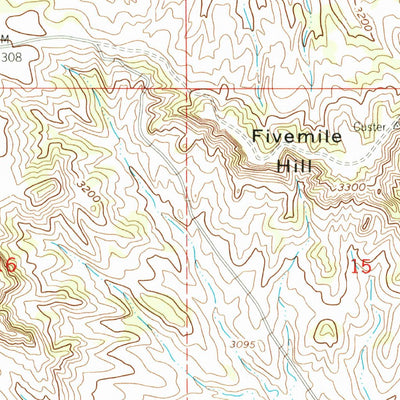 United States Geological Survey Custer, MT (1960, 24000-Scale) digital map