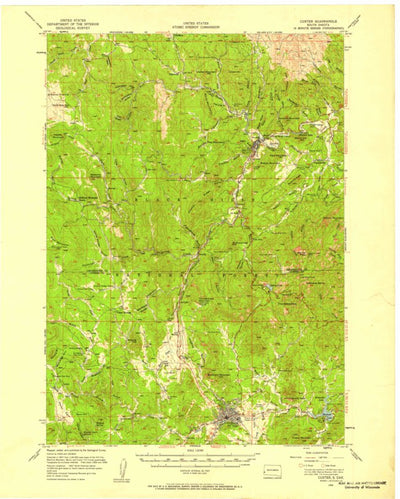 United States Geological Survey Custer, SD (1956, 62500-Scale) digital map