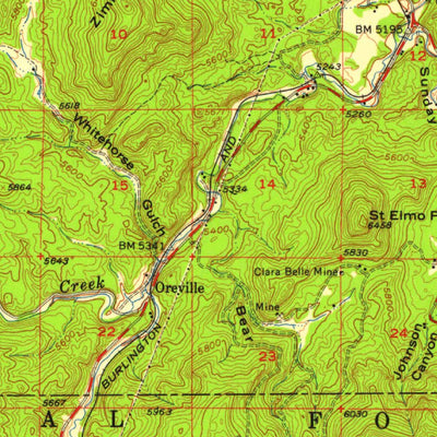United States Geological Survey Custer, SD (1956, 62500-Scale) digital map