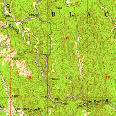 United States Geological Survey Custer, SD (1956, 62500-Scale) digital map