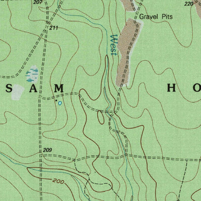 United States Geological Survey Cut And Shoot, TX (1997, 24000-Scale) digital map