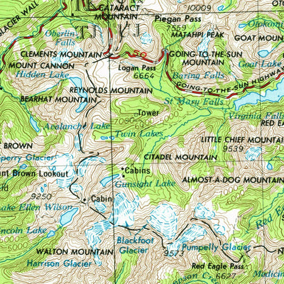 United States Geological Survey Cut Bank, MT (1960, 250000-Scale) digital map