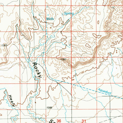 United States Geological Survey Cut Bank, MT (1984, 100000-Scale) digital map