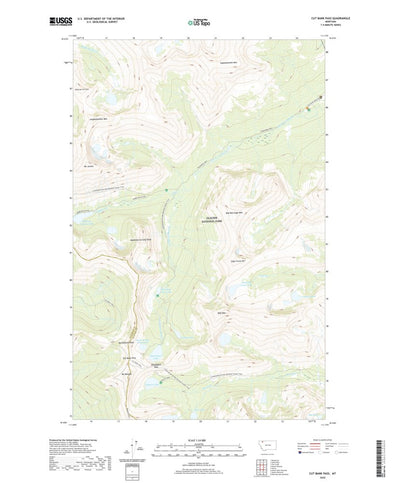 United States Geological Survey Cut Bank Pass, MT (2020, 24000-Scale) digital map