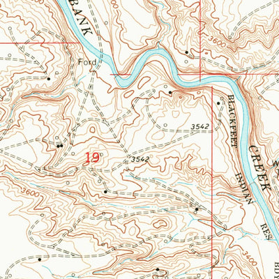 United States Geological Survey Cut Bank SE, MT (1966, 24000-Scale) digital map