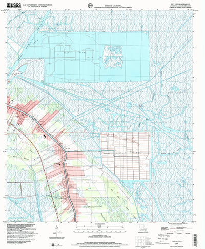 United States Geological Survey Cut Off, LA (1998, 24000-Scale) digital map