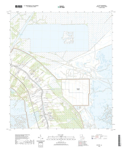United States Geological Survey Cut Off, LA (2020, 24000-Scale) digital map