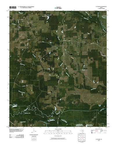 United States Geological Survey Cuthand, TX (2010, 24000-Scale) digital map