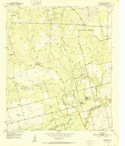 United States Geological Survey Cuthbert, TX (1952, 24000-Scale) digital map