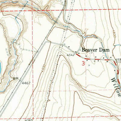 United States Geological Survey Cutler Dam, UT (1964, 24000-Scale) digital map