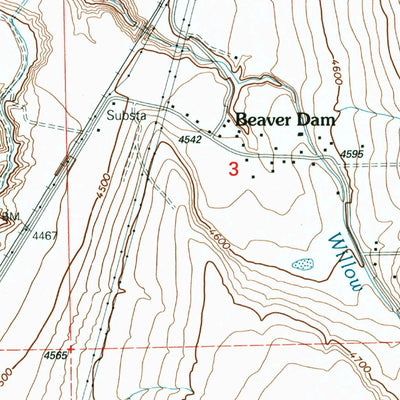 United States Geological Survey Cutler Dam, UT (1998, 24000-Scale) digital map