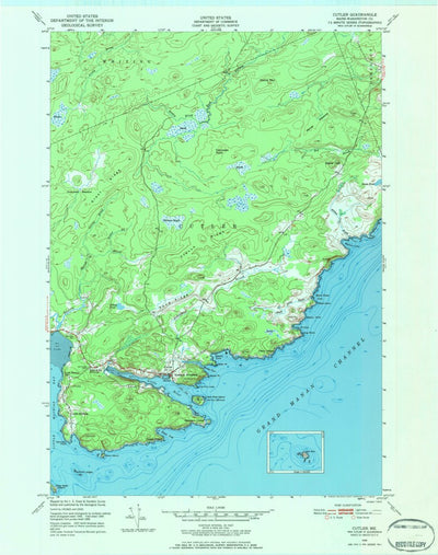 United States Geological Survey Cutler, ME (1949, 24000-Scale) digital map
