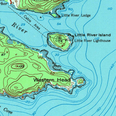 United States Geological Survey Cutler, ME (1949, 24000-Scale) digital map