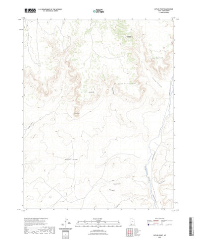 United States Geological Survey Cutler Point, UT (2023, 24000-Scale) digital map