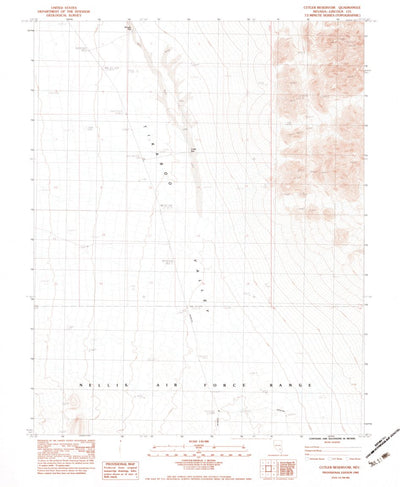 United States Geological Survey Cutler Reservoir, NV (1983, 24000-Scale) digital map