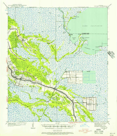 United States Geological Survey Cutoff, LA (1939, 62500-Scale) digital map