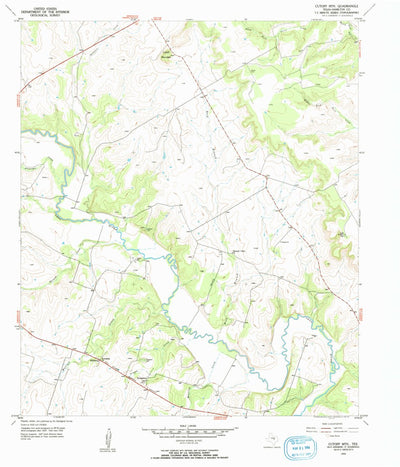 United States Geological Survey Cutoff Mountain, TX (1956, 24000-Scale) digital map