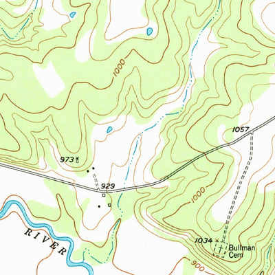 United States Geological Survey Cutoff Mountain, TX (1956, 24000-Scale) digital map