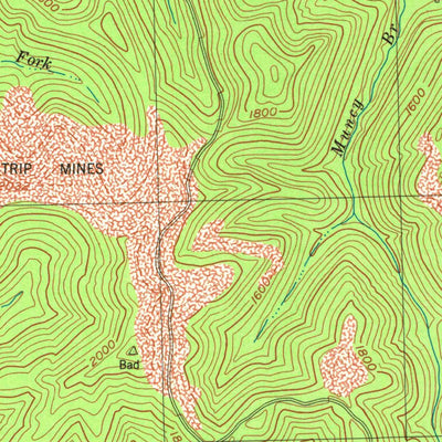 United States Geological Survey Cutshin, KY (1980, 24000-Scale) digital map