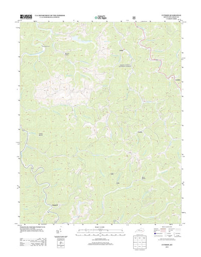 United States Geological Survey Cutshin, KY (2013, 24000-Scale) digital map