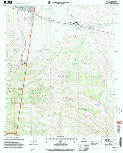 United States Geological Survey Cutter, AZ (2004, 24000-Scale) digital map