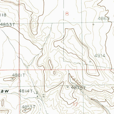 United States Geological Survey Cutter, NM (1985, 24000-Scale) digital map