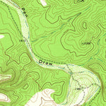 United States Geological Survey Cutting Pen Draw, TX (1974, 24000-Scale) digital map