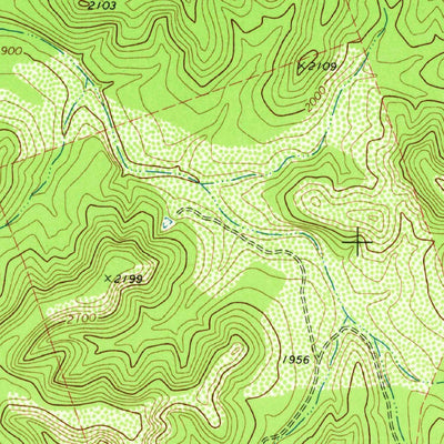 United States Geological Survey Cutting Pen Draw, TX (1974, 24000-Scale) digital map