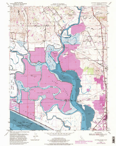 United States Geological Survey Cuttings Wharf, CA (1949, 24000-Scale) digital map