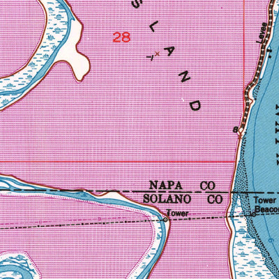 United States Geological Survey Cuttings Wharf, CA (1949, 24000-Scale) digital map