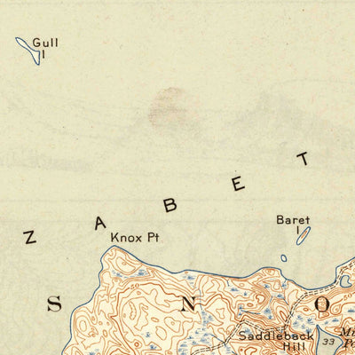 United States Geological Survey Cuttyhunk, MA (1944, 31680-Scale) digital map