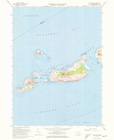 United States Geological Survey Cuttyhunk, MA (1972, 24000-Scale) digital map