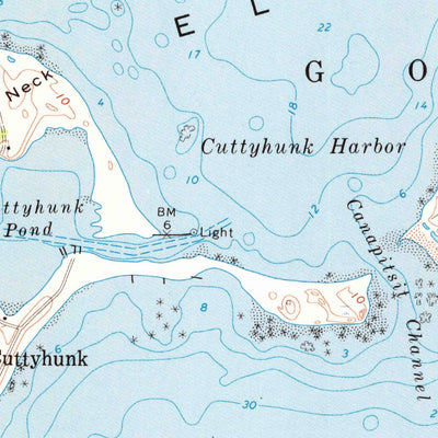 United States Geological Survey Cuttyhunk, MA (1972, 24000-Scale) digital map