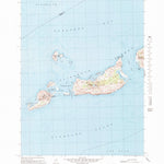United States Geological Survey Cuttyhunk, MA (1972, 25000-Scale) digital map