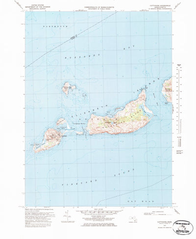 United States Geological Survey Cuttyhunk, MA (1972, 25000-Scale) digital map