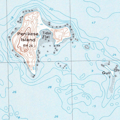 United States Geological Survey Cuttyhunk, MA (1972, 25000-Scale) digital map