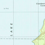 United States Geological Survey Cuxabexis Lake, ME (1988, 24000-Scale) digital map