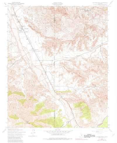 United States Geological Survey Cuyama Peak, CA (1943, 24000-Scale) digital map