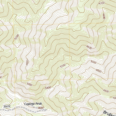 United States Geological Survey Cuyama Peak, CA (2021, 24000-Scale) digital map