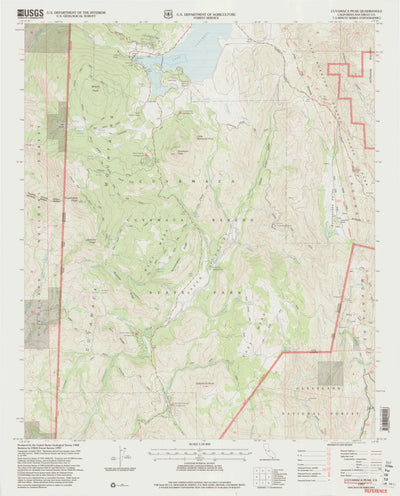 United States Geological Survey Cuyamaca Peak, CA (1997, 24000-Scale) digital map