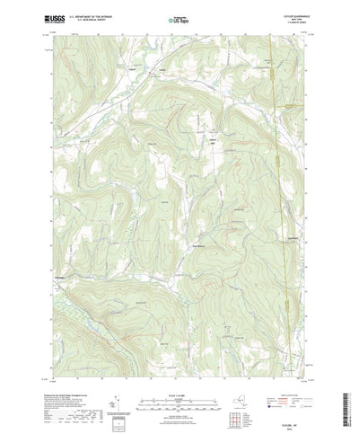 United States Geological Survey Cuyler, NY (2023, 24000-Scale) digital map