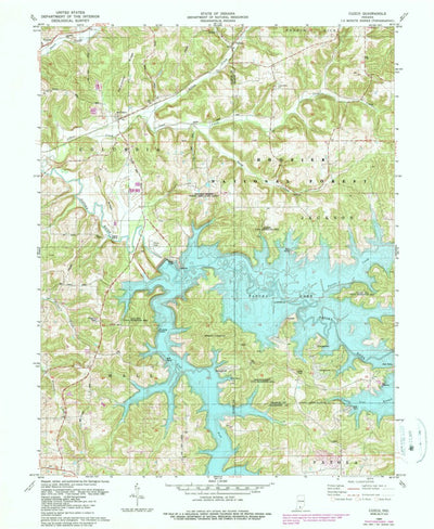 United States Geological Survey Cuzco, IN (1980, 24000-Scale) digital map