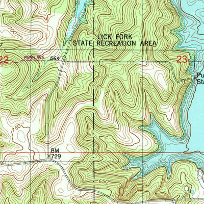 United States Geological Survey Cuzco, IN (1980, 24000-Scale) digital map