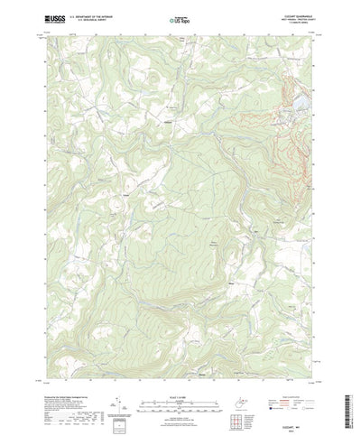 United States Geological Survey Cuzzart, WV (2023, 24000-Scale) digital map
