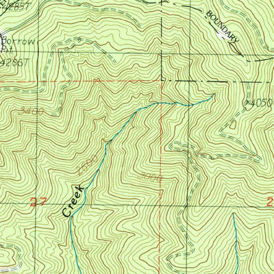 United States Geological Survey Cyclone Creek, WA (1986, 24000-Scale) digital map