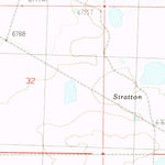 United States Geological Survey Cyclone Draw, WY (1988, 24000-Scale) digital map
