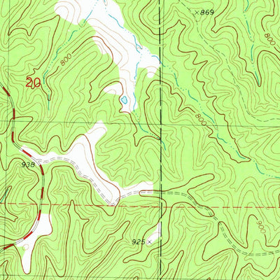 United States Geological Survey Cyclone Hollow, MO (1981, 24000-Scale) digital map