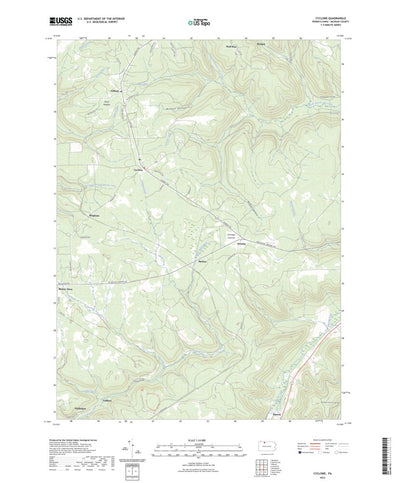 United States Geological Survey Cyclone, PA (2023, 24000-Scale) digital map